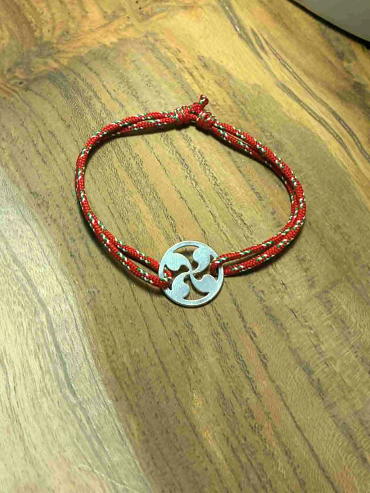 Bracelet Cordon Croix Basque L'Atelier d'Elya