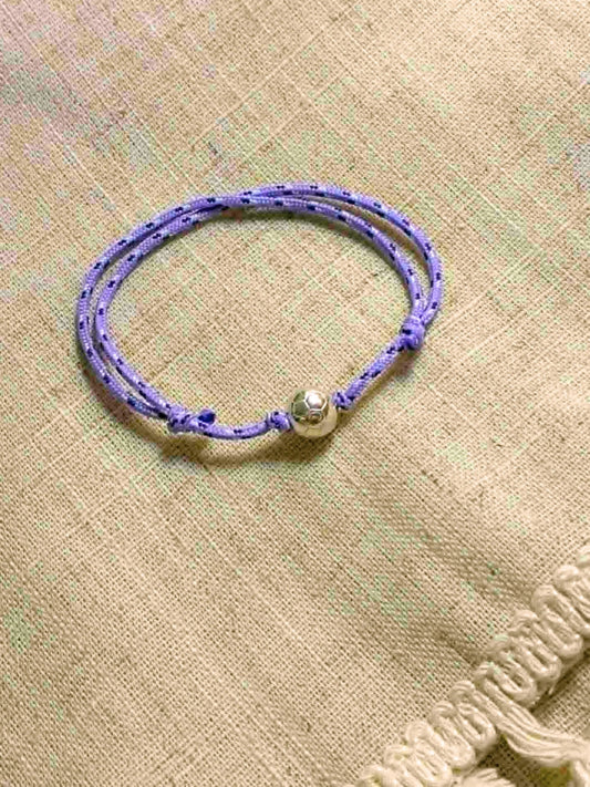 Bracelet Cordon Violet Supporter Football Toulouse L'Atelier d'Elya