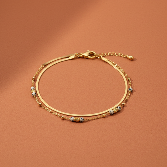 Bracelet Maille Miroir ROCA L'Atelier d'Elya