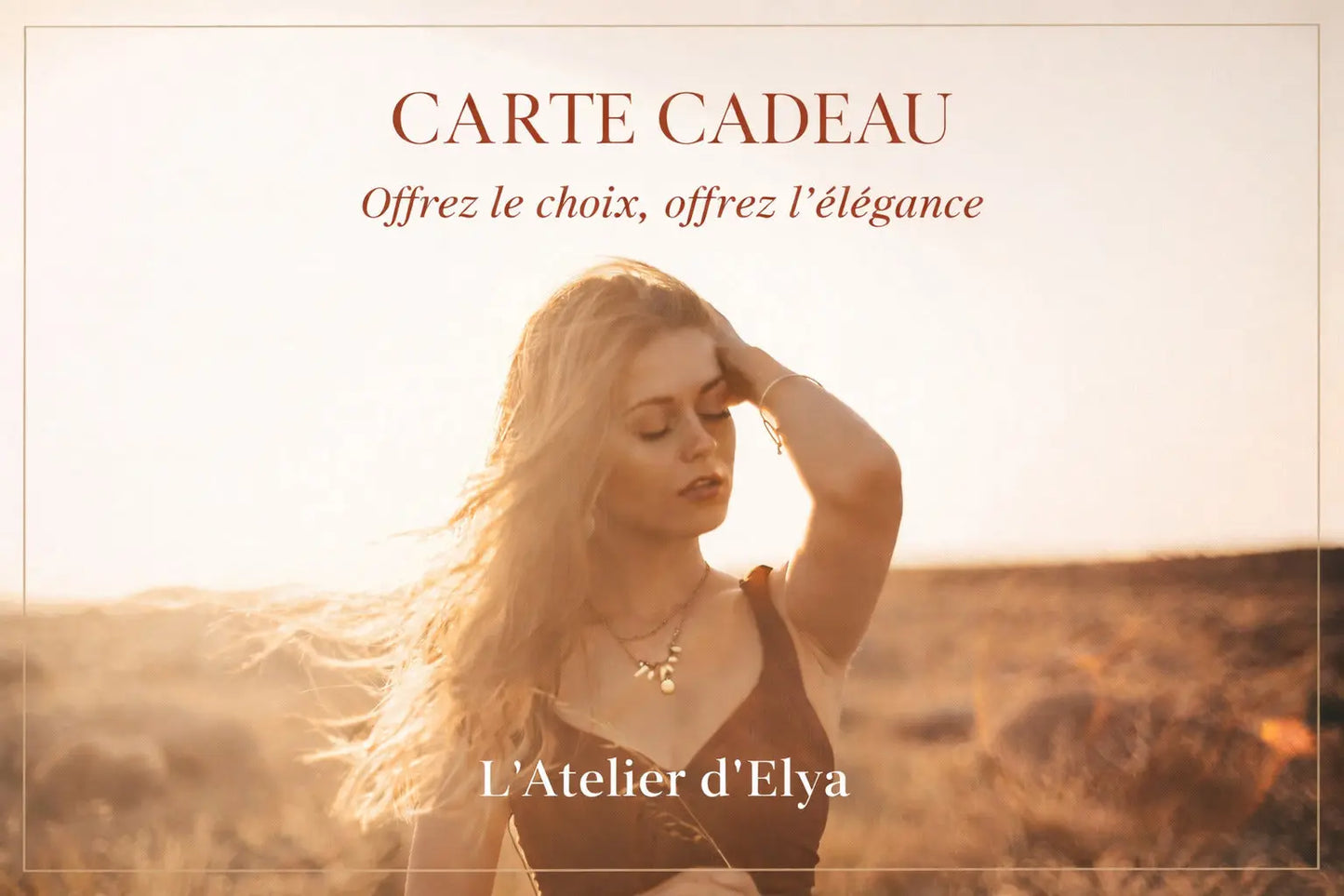 La Carte Cadeau L’Atelier d’Elya L'Atelier d'Elya