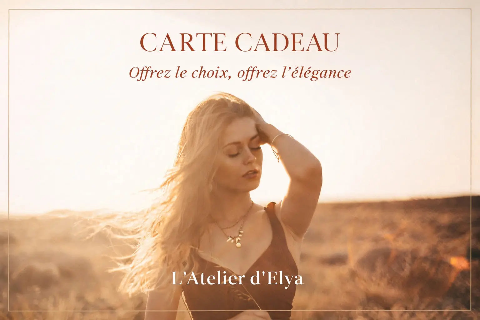 La Carte Cadeau L’Atelier d’Elya L'Atelier d'Elya
