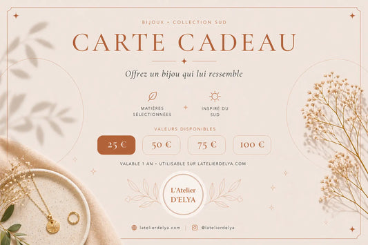 La Carte Cadeau L’Atelier d’Elya L'Atelier d'Elya