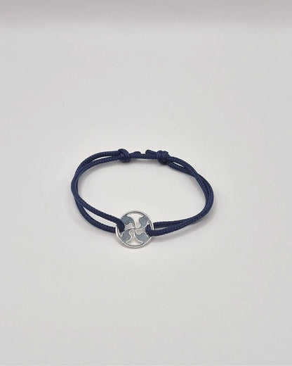 Bracelet cordon Croix Basque L'Atelier d'Elya