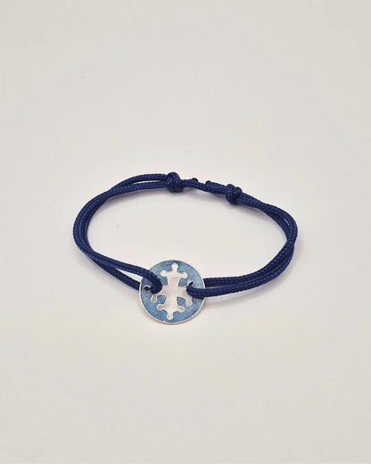 Bracelet cordon Croix Occitane L'Atelier d'Elya