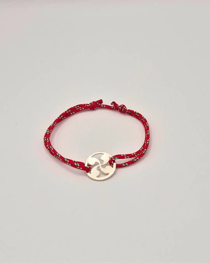 Bracelet Cordon Croix Basque L'Atelier d'Elya