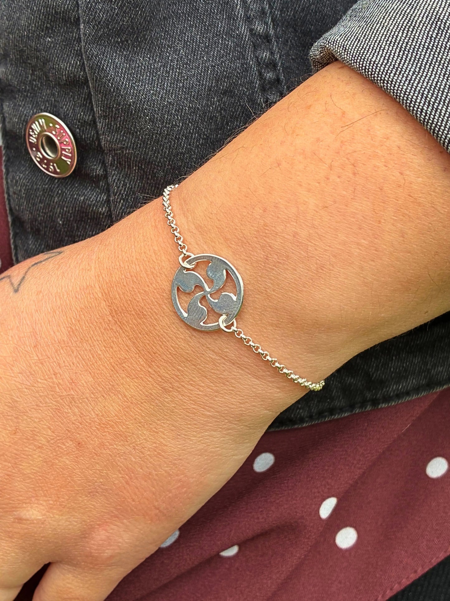 Bracelet Chaîne Croix Basque L'Atelier d'Elya