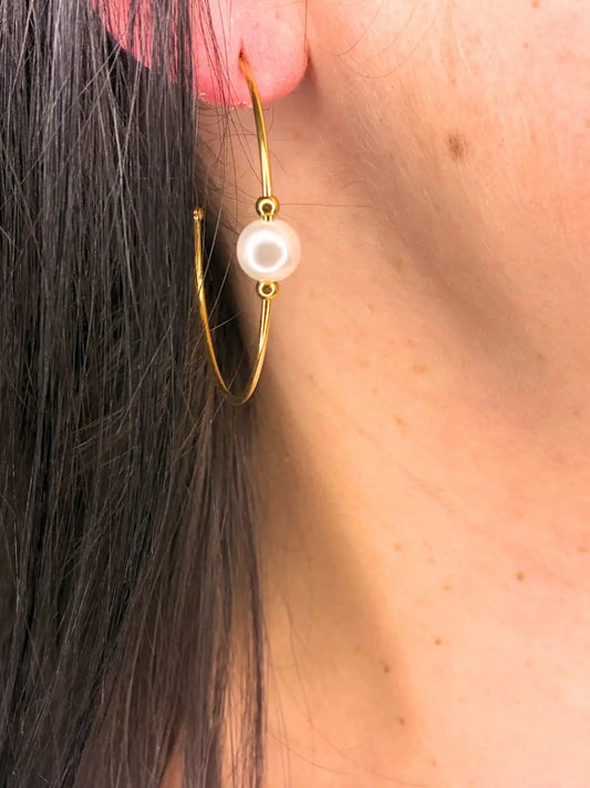 Boucles d’oreilles NOVA – Élégance minimaliste et éclat doré L'Atelier d'Elya