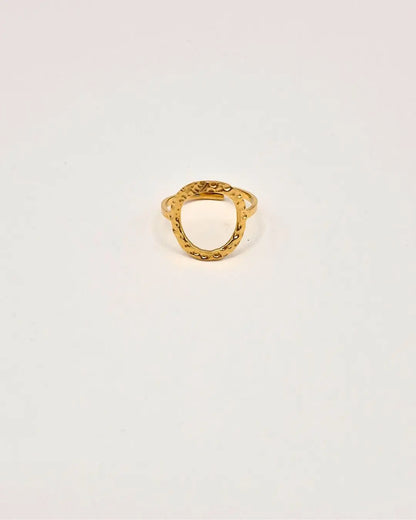 Bague Cercle Ajouré Martelé L'Atelier d'Elya