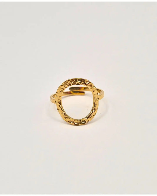 Bague Cercle Ajouré Martelé L'Atelier d'Elya