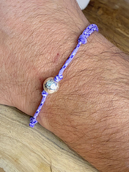 Bracelet Cordon Violet Supporter Football Toulouse L'Atelier d'Elya