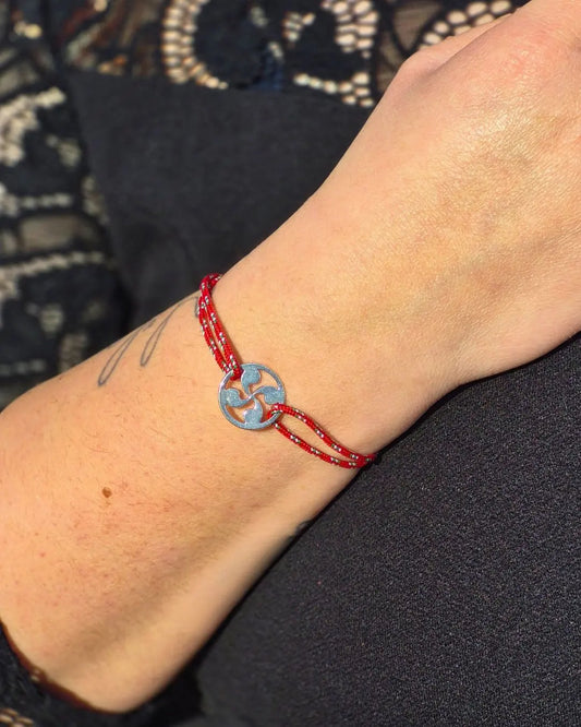 Bracelet Cordon Croix Basque L'Atelier d'Elya