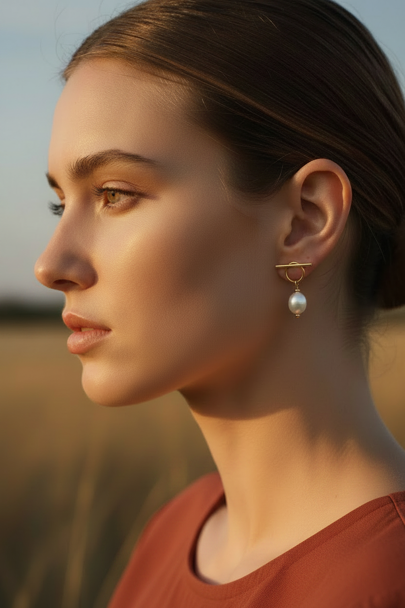 Boucles Minimaliste LUNEA L'Atelier d'Elya