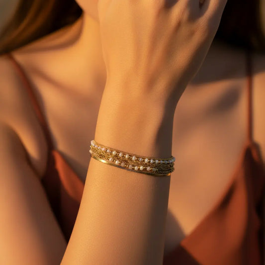 Bracelet Multi-Rangs ORIVA L'Atelier d'Elya