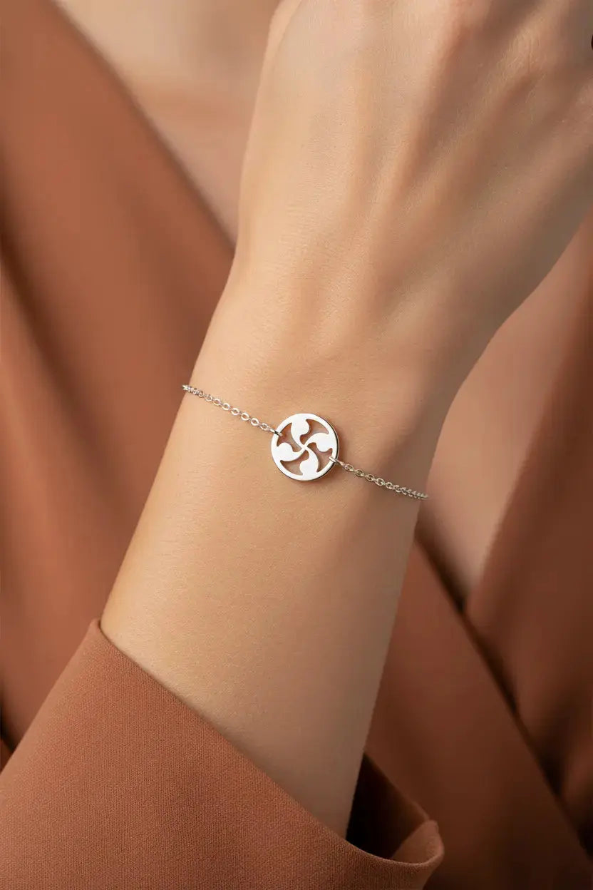 Bracelet Chaîne Croix Basque L'Atelier d'Elya