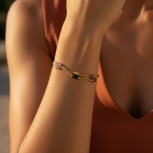 Bracelet Chaînes Serpent TIANA L'Atelier d'Elya