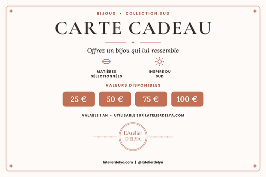 La Carte Cadeau L’Atelier d’Elya L'Atelier d'Elya