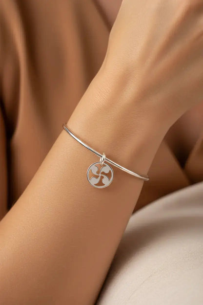 Bracelet Jonc Croix Basque L'Atelier d'Elya