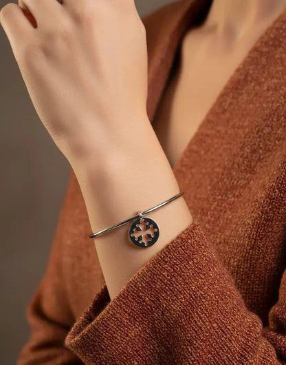 Bracelet Jonc Croix Occitane L'Atelier d'Elya